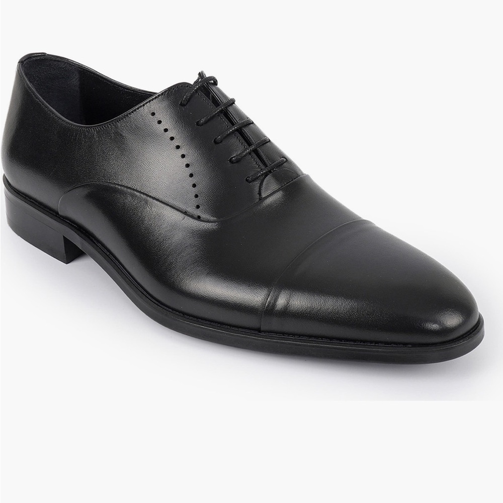 Elegant Black Men's Oxford Shoes